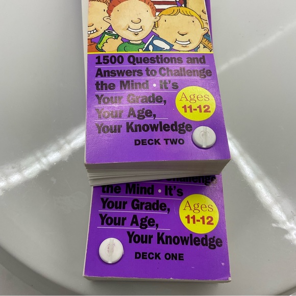 Brain Quest 6th Grade deck 1 & 2 - Picture 3 of 6